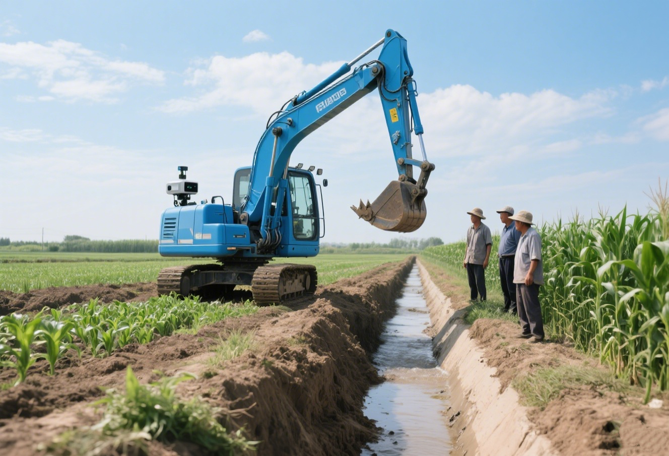 灌溉沟渠挖掘
